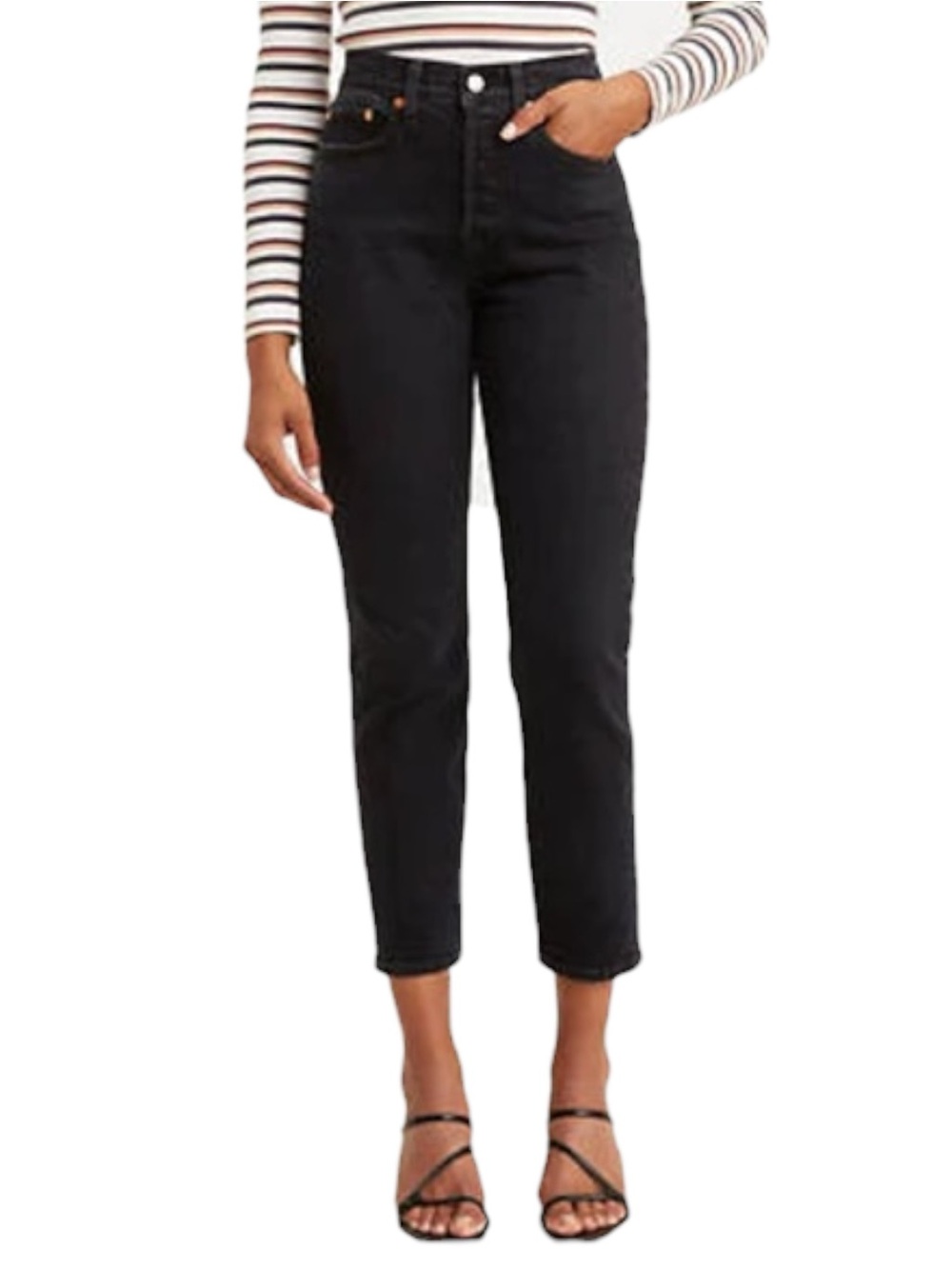 Levi’s Premium Wedgie Icon Fit Jeans W27 Washed Black High Rise